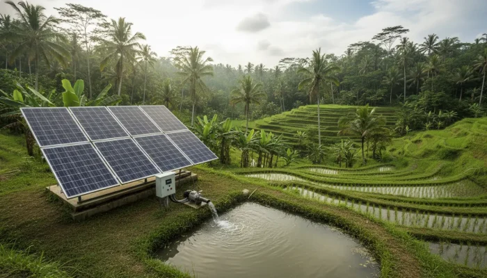 anggaran terbatas pompa air tenaga surya untuk pertanian