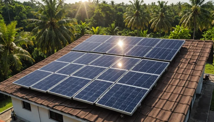 "panel surya saat hujan dan mendung tetap menghasilkan listrik" suryaqua