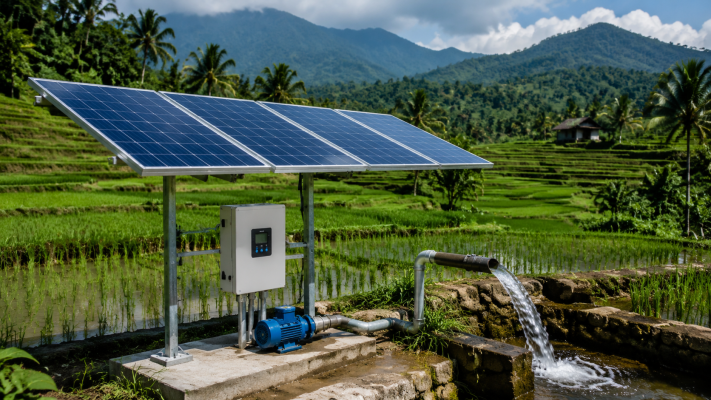 cara kerja pompa air tenaga surya untuk pertanian