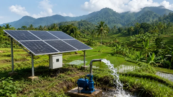 maintenance dan perawatan pompa air tenaga surya untuk pertanian