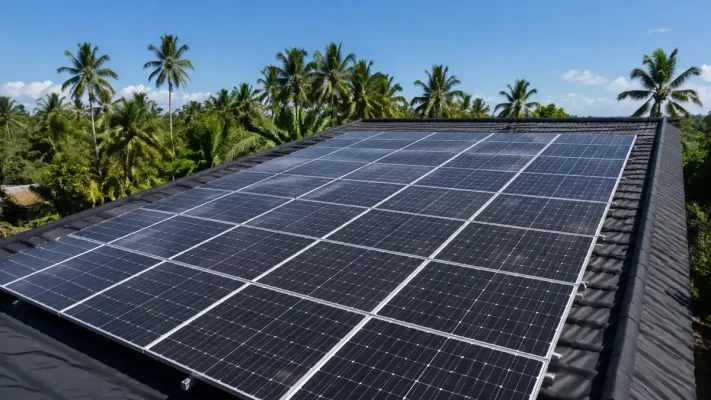 "merek dan perbandingan panel surya untuk rumah"
