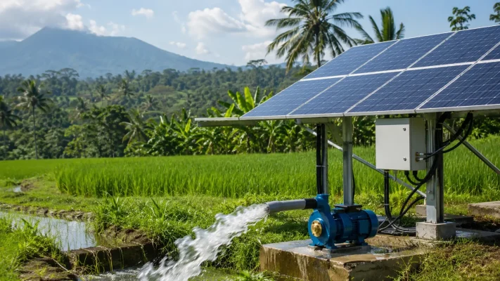 studi kasus Indonesia pompa air tenaga surya untuk pertanian
