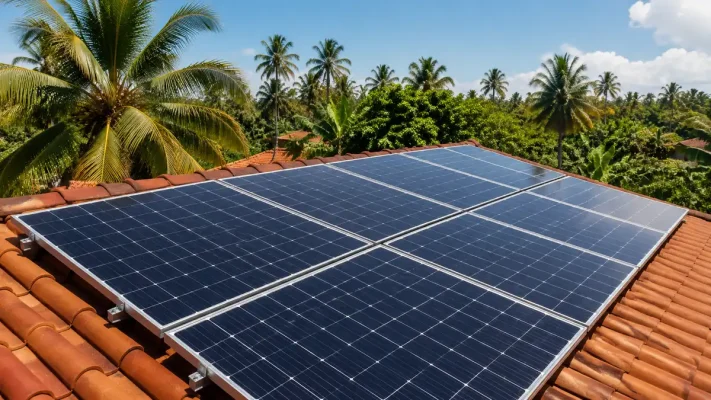 "estimasi penghematan harga panel surya 500 watt"