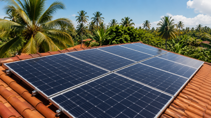 "estimasi penghematan harga panel surya 500 watt"