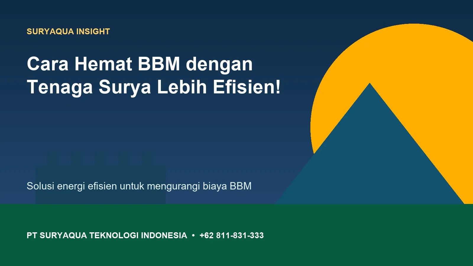 Cara Hemat BBM dengan Tenaga Surya Lebih Efisien! Ilustrasi — Cara Hemat BBM dengan Tenaga Surya Lebih Efisien!