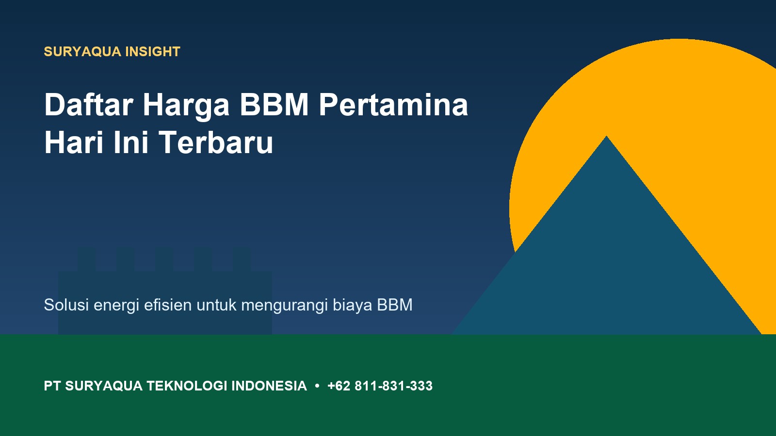 Daftar Harga BBM Pertamina Hari Ini Terbaru
