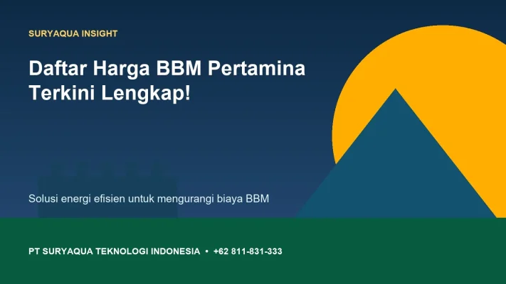 Ilustrasi — Daftar Harga BBM Pertamina Terkini Lengkap!