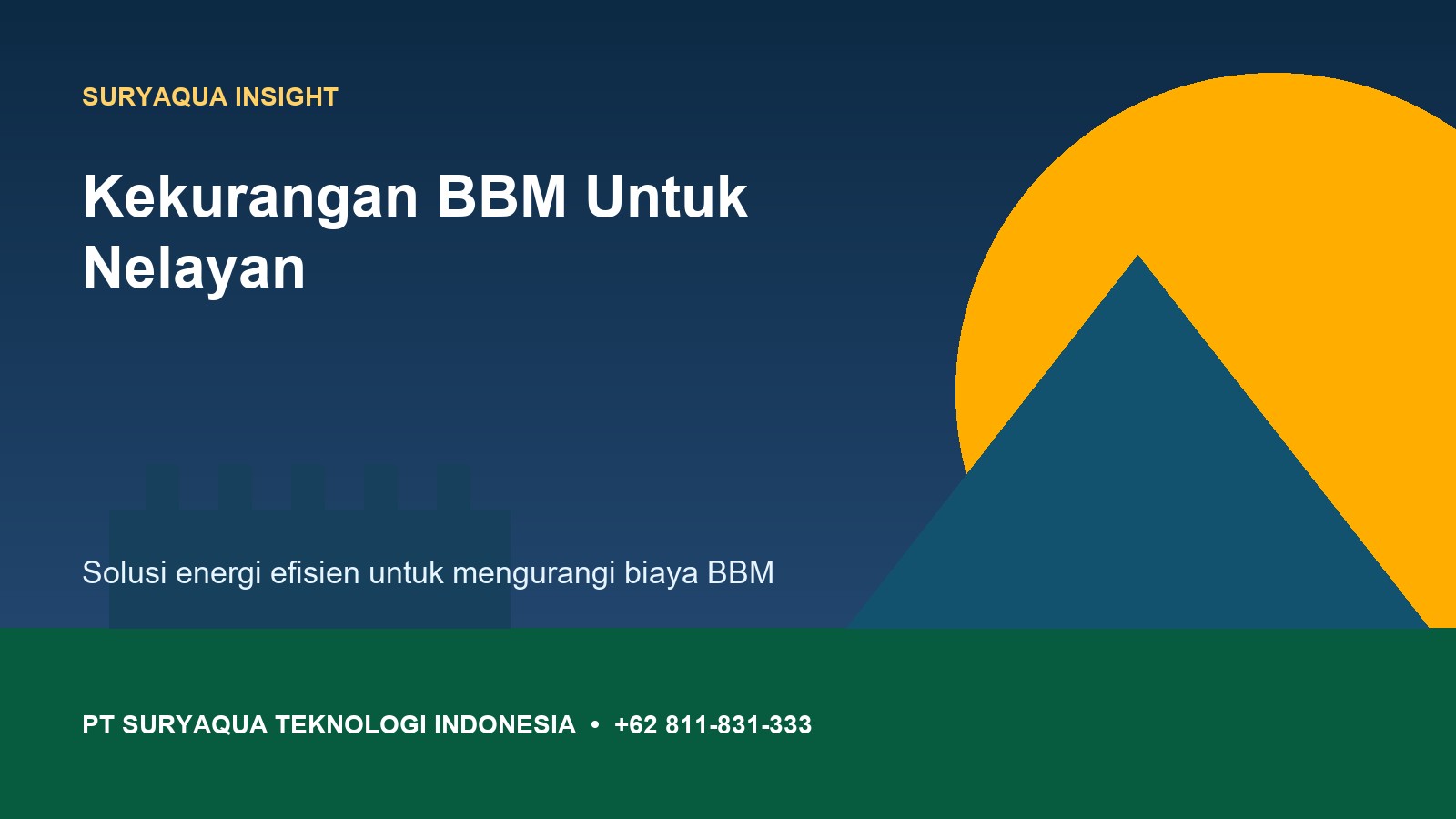 Kekurangan BBM Untuk Nelayan