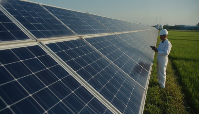 Perbandingan harga panel surya tahun ke tahun