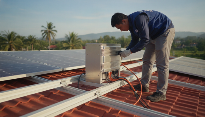 Biaya tambahan di luar harga panel (BOS, instalasi, izin)